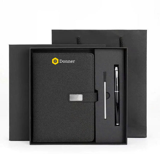 Set quà tặng sổ bút kèm hộp và túi Donner