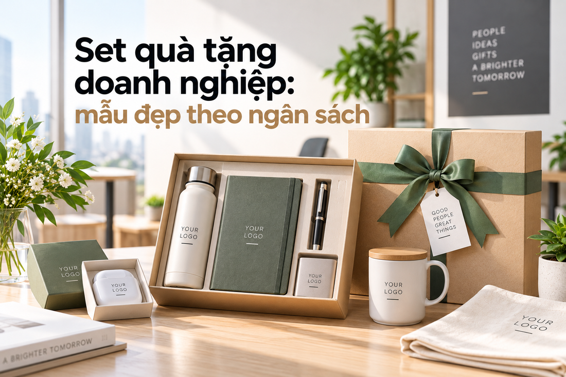 Set quà tặng doanh nghiệp: mẫu đẹp theo ngân sách