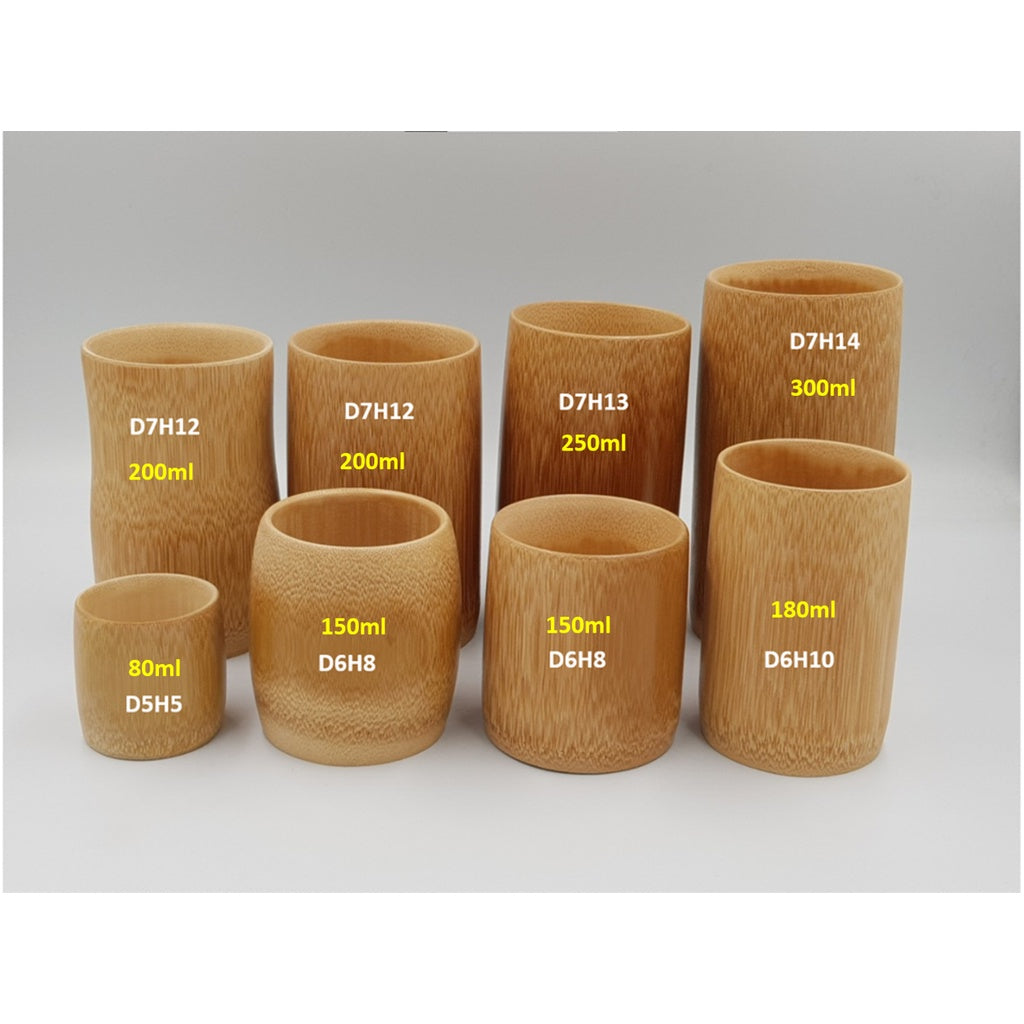 Cốc tre dung tích 200ml - khắc logo theo yêu cầu | Donner