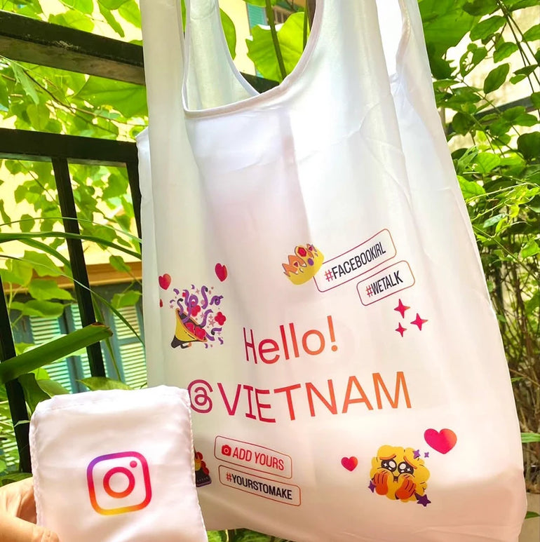 Foldable Parachute Fabric Shopping Bag