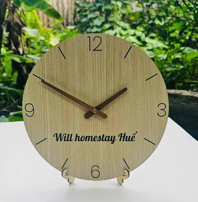 Đồng hồ treo tường bằng gỗ