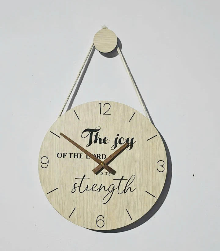 Đồng hồ treo tường bằng gỗ