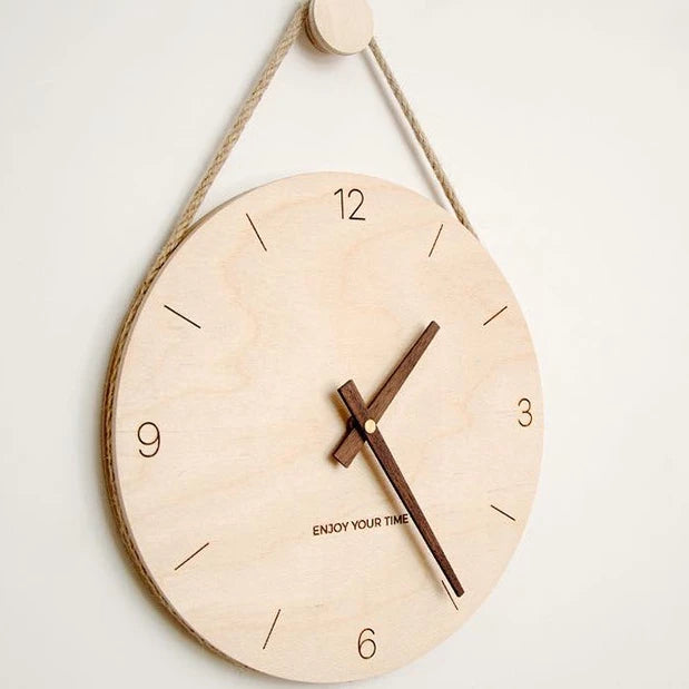 Đồng hồ treo tường bằng gỗ