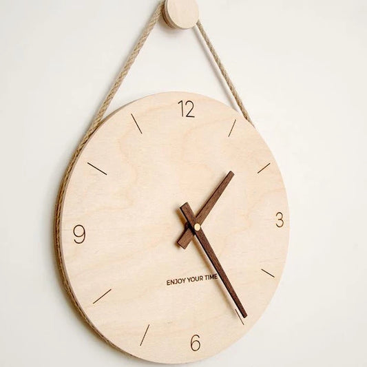 Đồng hồ treo tường bằng gỗ