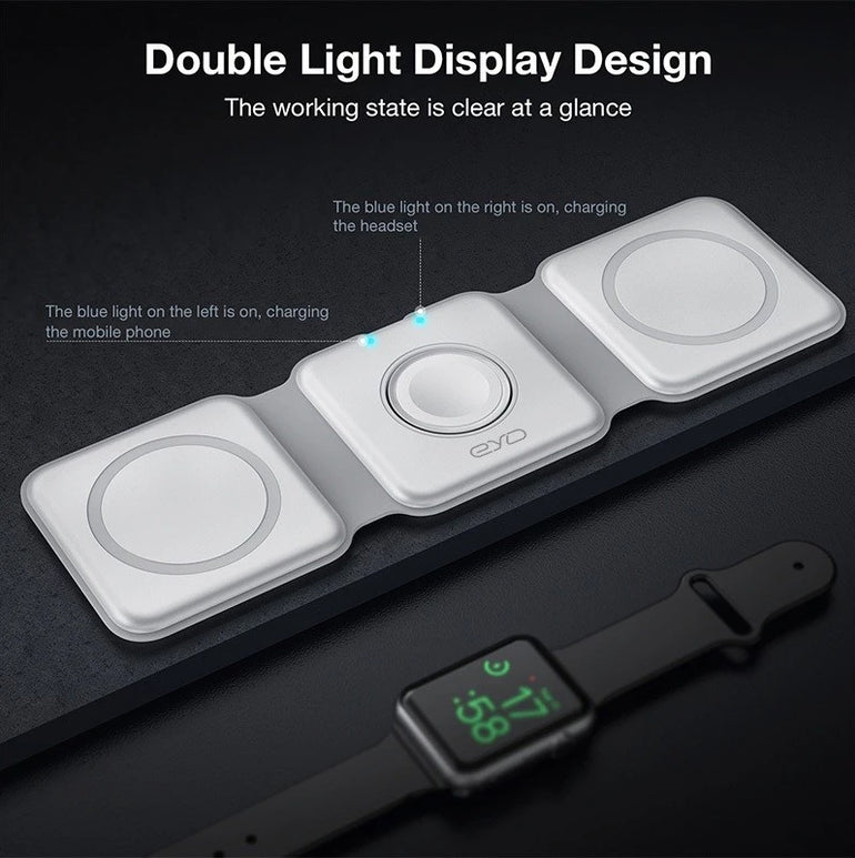 3-in-1 Magnetic Wireless Charger