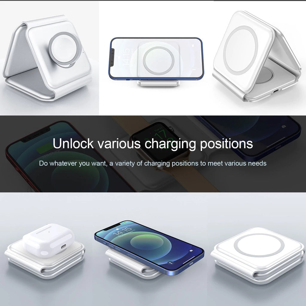 3-in-1 Magnetic Wireless Charger