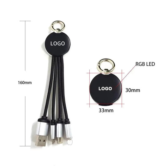 Cáp sạc điện thoại di động 3 trong 1 Donner