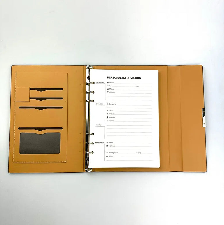 Leather Notebook Refillable A5